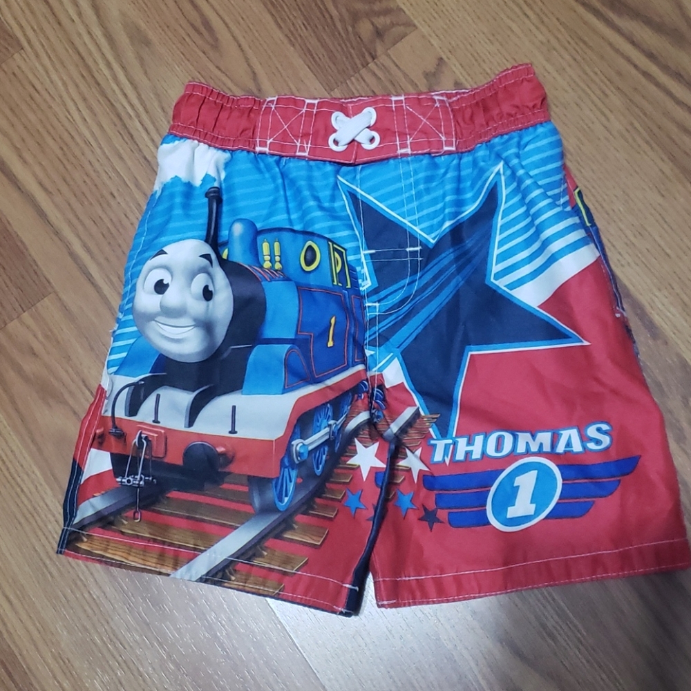 Boys 2T Thomas the train swim trunks shorts NWOT